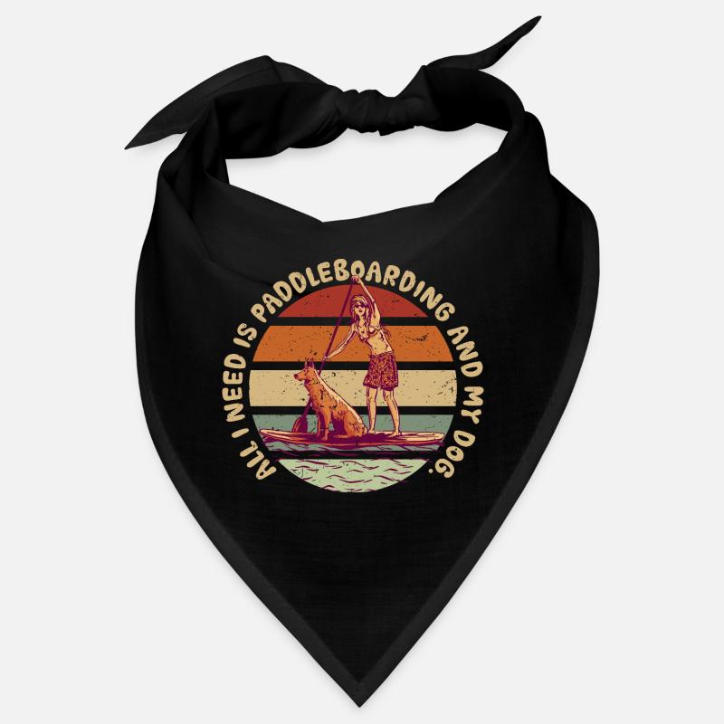 Stand Up Paddle Paddleboarding And My Dog Bandana
