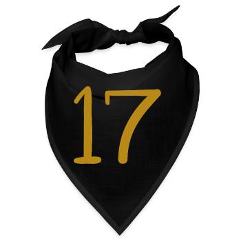 17 - Bandana - Schwarz - Vorne
