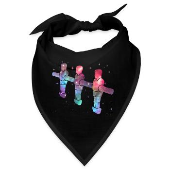 Tischkicker Kickern Weltraum Kinder Tischfußball - Bandana - Schwarz - Vorne