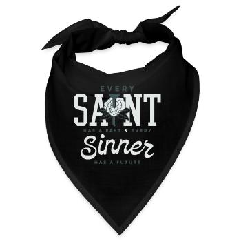 Heilige & Sünder: Vergangenheit Zukunft - Bandana - Schwarz - Vorne