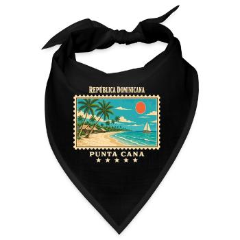 Dominikanische Republik Punta Cana Reisemarke - Bandana - Schwarz - Vorne