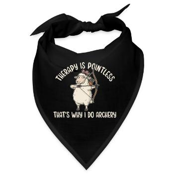 Archery Sheep Therapy Bow And Arrow - Bandana - Schwarz - Vorne