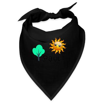 Paul - Bandana - Schwarz - Vorne
