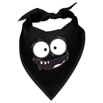 Der Grinse Mann - Bandana - Schwarz - Vorne
