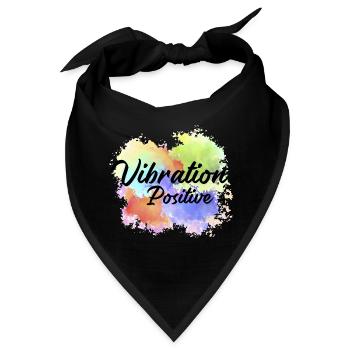 T-Shirt positive Vibration. - Bandana - Schwarz - Vorne
