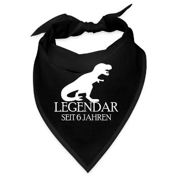 Dinosaurier Dino Dinosaur - Bandana - Schwarz - Vorne
