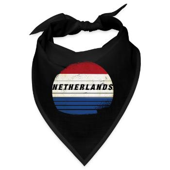 Holland , Netherland - Bandana - Schwarz - Vorne