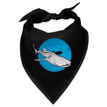 Tauchen mit Walhai - Bandana - Schwarz - Vorne