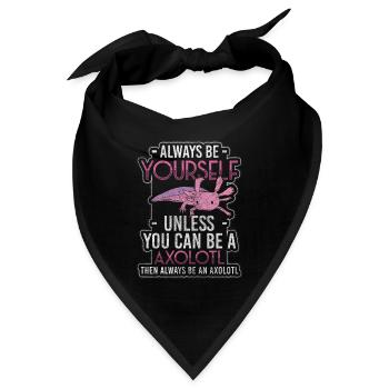 Axolotls Lurch Lurche - Bandana - Schwarz - Vorne