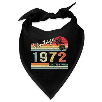 Vintage Grammophon 50. Geburtstag 1972 50 Jahre alt - Bandana - Schwarz - Vorne