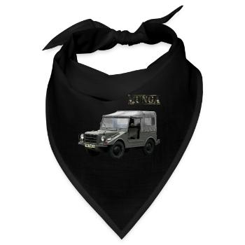 Munga Geländewagen Militärfahrzeug - Bandana - Schwarz - Vorne