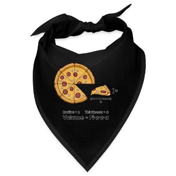 Pizza-Formel - Bandana - Schwarz - Vorne