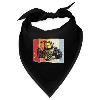 Traktor Deutz retro - Bandana - Schwarz - Vorne