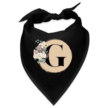 Buchstabe G - Bandana - Schwarz - Vorne