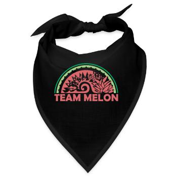 Team Melone Früchte Strand Maui Hawaii Natur - Bandana - Schwarz - Vorne