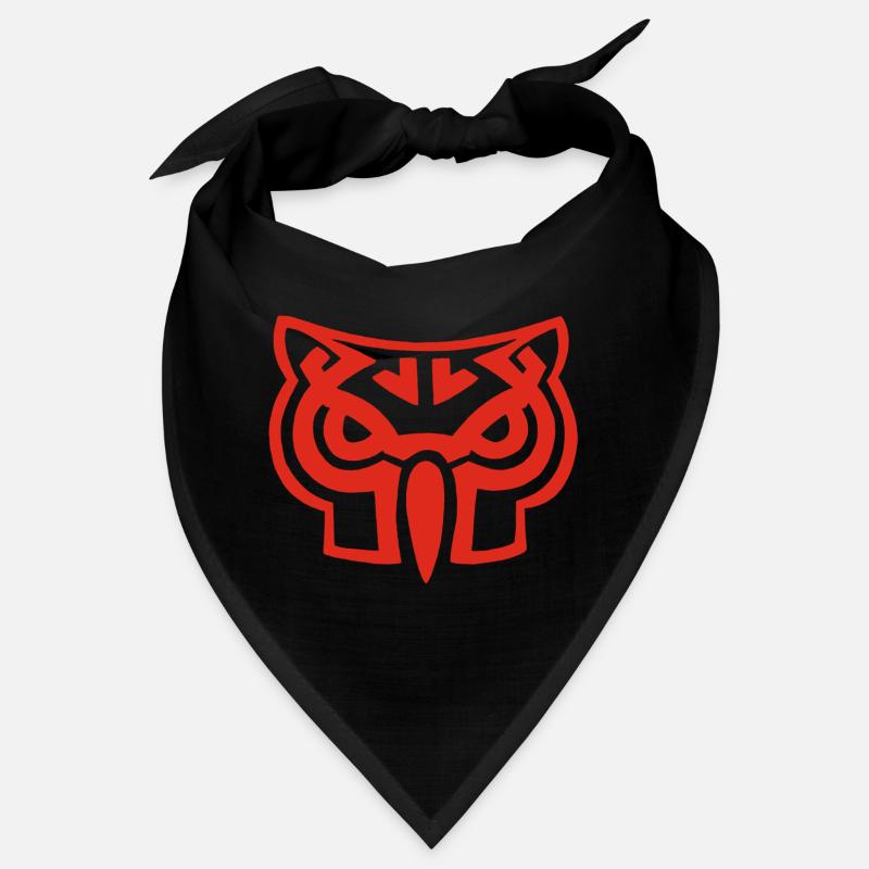 Red owl head Bandana