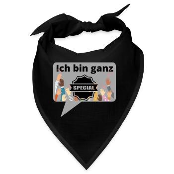 Babysprüche Babykleidung Kinderkleidung - Bandana - Schwarz - Vorne