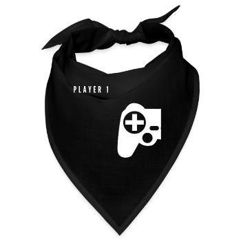 Player 1 Parent - Bandana - Schwarz - Vorne