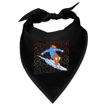 Ski Alpen Sport Skipiste - Bandana - Schwarz - Vorne