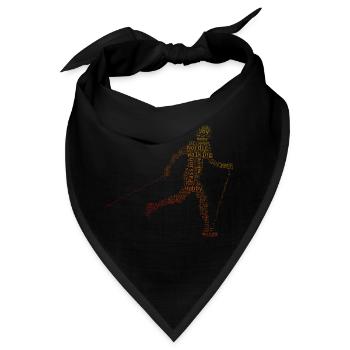 Walken Walker Walking Herren Nordic Walking - Bandana - Schwarz - Vorne