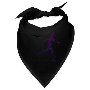 Walken Nordic Walking Walker Damen Walking - Bandana - Schwarz - Vorne