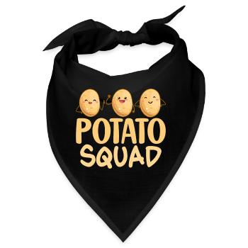 Potato Squad Vegetable Potatoes - Bandana - Schwarz - Vorne