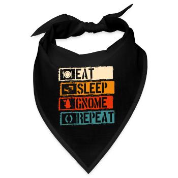 Zipfelmütze Wichtel Garten Weihnachtself - Bandana - Schwarz - Vorne
