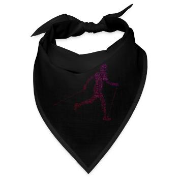 Herren Walken Nordic Walker Walker Nordic Walking - Bandana - Schwarz - Vorne
