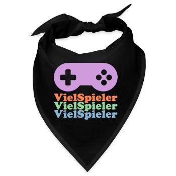 Viel-Spieler - Bandana - Schwarz - Vorne