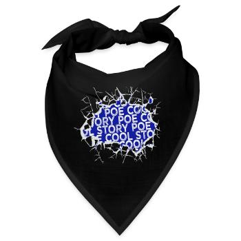 literary books coffee book quotes books lover - Bandana - Schwarz - Vorne