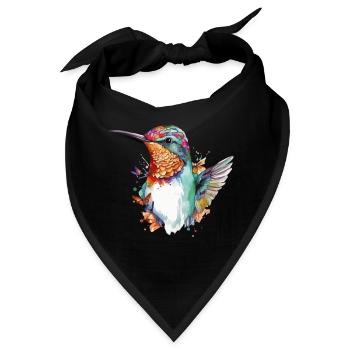 Mimi der Kolibri - Bandana - Schwarz - Vorne