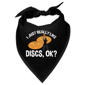Ultimate Frisbee Wurfscheibe - Bandana - Schwarz - Vorne