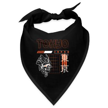 Tokio Weltreise Tempel - Bandana - Schwarz - Vorne