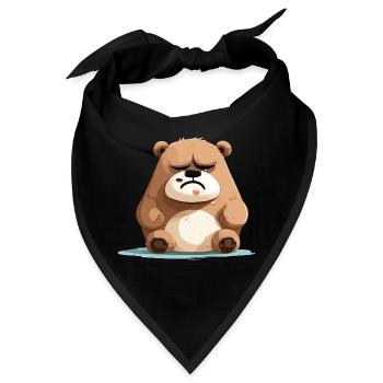 Titi, der traurige Bär - Bandana - Schwarz - Vorne