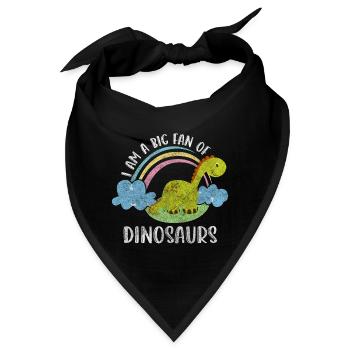 Dino Fossile Fleischfresser - Bandana - Schwarz - Vorne
