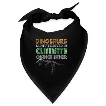Dinosaurier Fossil Stegosaurus Kreidezeit - Bandana - Schwarz - Vorne