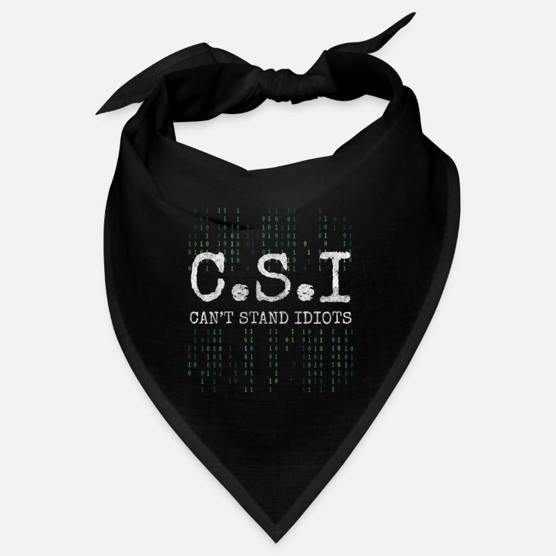 Autodérision d’un collègue idiot - Bandana - noir