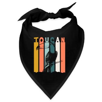 Toucan Dschungel Natur Südamerika - Bandana - Schwarz - Vorne