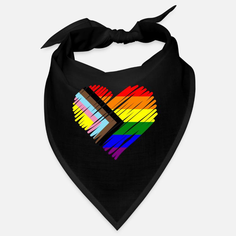 Pride Herz Chevron Muster Bandana