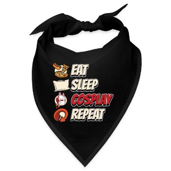 Cosplay Cosplayer Kunst Liebhaber - Bandana - Schwarz - Vorne