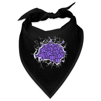 humor geburtstagsgeschenk hunderasse bday hund - Bandana - Schwarz - Vorne