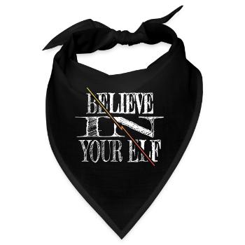 birthday present idea christmas present - Bandana - Schwarz - Vorne