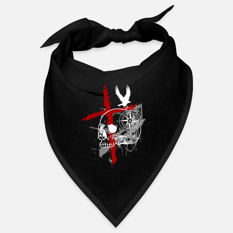 Style Tatouage Style Horreur Cool - Bandana - noir
