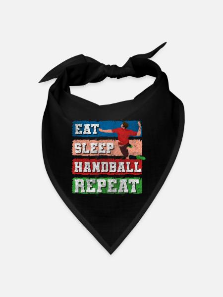 Sport Sportler Ballsport - Bandana - Schwarz - Vorne