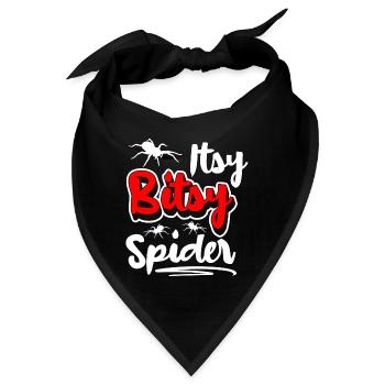 Spinnen Halloween Seidenfäden - Bandana - Schwarz - Vorne