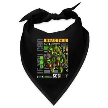 PC Nerd Zocker Gamepad - Bandana - Schwarz - Vorne
