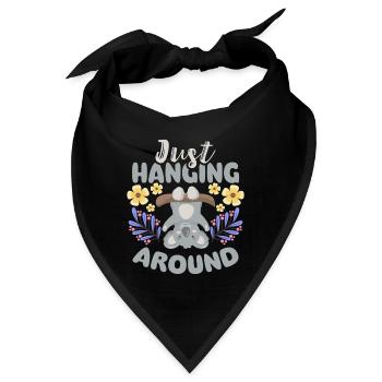 Eukalyptus Flauschig Beuteltier Outback - Bandana - Schwarz - Vorne