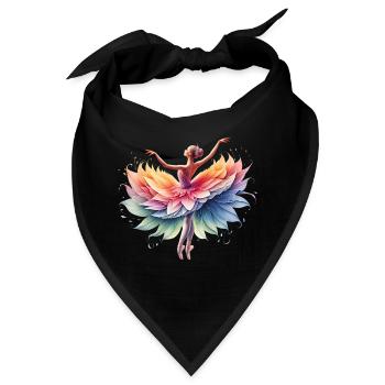 Balletttänzerin mit Tutu - Bandana - Schwarz - Vorne