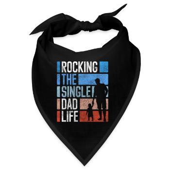 Alleinstehend Beziehungsstatus Humor - Bandana - Schwarz - Vorne