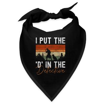 Schnüffler Spur Inspektor Agent - Bandana - Schwarz - Vorne